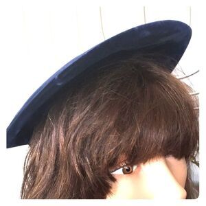 Vintage Navy Velvet New York Nell Hat